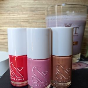 Set of 3 Olive & June polishes